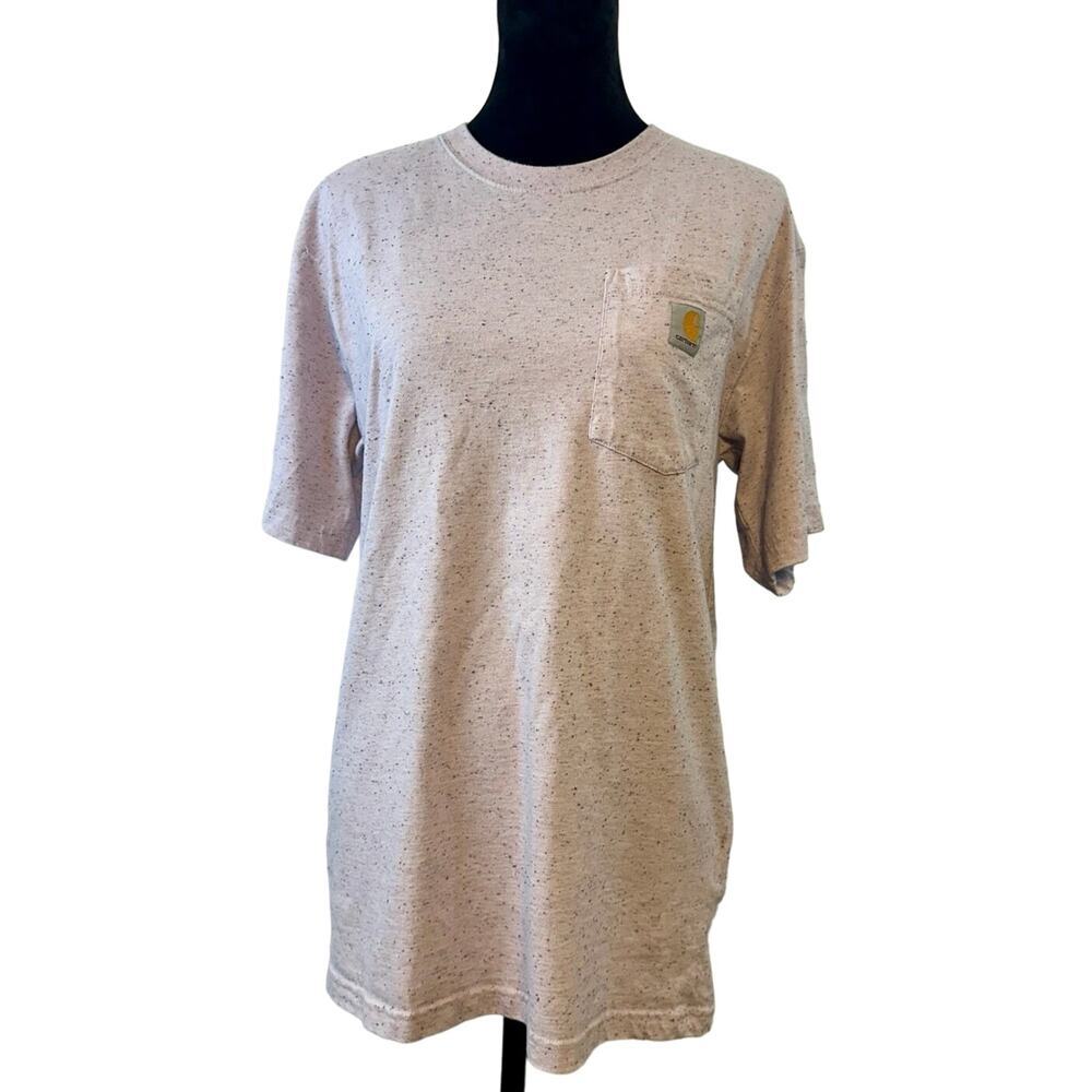 Women’s Carhartt Loose Fit Heavyweight Short Sleeve Pocket Tee Amethyst Heather